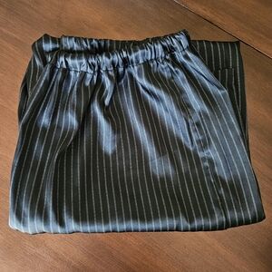 Pajama Lounge Pants Silky Loose Machine Wash Pin Striped Woman's sz. 2XL